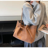 Daiiibabyyy  Trendy All Match Solid Y2k Aesthetic Women's Handbags Fashion Simple Solid Shoulder Bags 2026 Korean Office Lady Underarm Bag