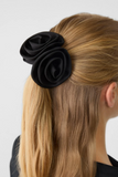 DAIIIBABYYY  -  Satin Scrunchies Women 2 rose Hair Bands Elastic Rubber Bands Back Ponytail Cute Summer Headwear Women's Hair Accessories