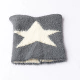 Daiiibabyyy  Niche Devil Cat Ears Star Knitted Hat for Women Showing Face Small Autumn and Winter New Street Sexy Y2K Baotou Hat Trend