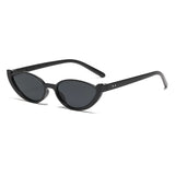 Daiiibabyyy  New Summer Minimalist Cat Eye Sunglasses Fashion Women's Summer Outdoor UV Resistant Sun Glasses Half Frame Kitten Eye Glasses