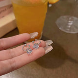 Daiiibabyyy  1 Pair Fashion Shiny Cubic Zircon Ear Cuff For Women Exquisite Crystal Non-Piercing Clip Earrings Wedding Party Jewelry