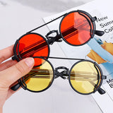 DAIIIBABYYY  -  Classic Steampunk Glasses Women Sunglasses Metal Luxury Brand Design Men Eyeglasses Vintage Women Sun Glasses Mirror Uv400