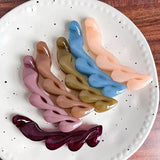 DAIIIBABYYY  -  Korean Simple Banana Clip High Ponytail Claw Clip Ponytail Holder Women Girls Barrettes Headwear Hair Accessories Braiding Tools