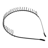 Daiiibabyyy  Fashion Wave Hairband for Mens Women Unisex Black Wavy Hair Head Hoop Band Sports Headband Hairband Hair Accessories Gifts