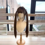 Daiiibabyyy  Cute Lolita Girl Long Medium Length Wig Full Head Cover Style JK Universal Wig 80cm Head Cover Elegant Hair Extension
