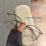 Daiiibabyyy  Round Shape Women Eyeglass Frames High Quality TR90 Material Man Glasses Blue Light Blocking Women's Glasses Frame