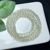 DAIIIBABYYY  -  6MM Libyan Meteorite Triple Circle Bracelet For Women Men Love Gift Crystal Beads Strands Jewelry Gift 1PCS