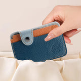 DAIIIBABYYY  -  Ultra-thin Leather Mini Wallet Slim Bank Credit Card Holder Men Business Small ID Case For Women Purse 2 Slots Card Holder