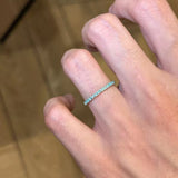 Daiiibabyyy  Y2K Colorful Full Zircon Open Ring Women Dopamine Thin Band Stackable Plain Ring Sweet Romantic Aesthetic Couple's Hand Jewelry