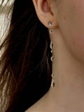 Daiiibabyyy  Niche Dewdrop Series Long Tassel Earrings Handmade Epoxy Resin Water Drop Earrings Fashion Jewelry Women Personalized Gifts