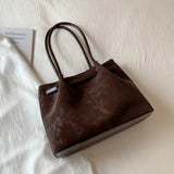 Daiiibabyyy  Retro Underarm Bag for Women, New Trendy Fashion, Casual Commuter Tote Bag, Large Capacity Shoulder Bag