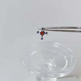 DAIIIBABYYY  -  1piece Helix Piercing Earring Stud Traugs Sleeper CZ Earring Angle Wing Korea Conch Piercing Screw Y2k  Body Jewelry Decoration