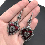 Daiiibabyyy Women Punk Vintage 3D Eye Dangle Earrings Goth Hanging Drop Pendant Retro Earrings Jewelry Party Accessories Gift