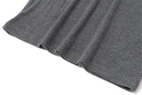 DAIIIBABYYY  -  American Retro Suit Women's Summer Letter Printed Semi-high-neck Short-sleeved T-shirt Slim-fit Wrap Hip Skirt Two-piece Set