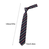 Daiiibabyyy Japanese Vintage Cravat Striped JK Necktie Uniform Bow Tie Clothes Accessories Versatile Neckwear Student Fashion Necktie