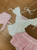 Daiiibabyyy  Summer Japanese Kawaii Lolita Sweet 2 Piece Sets Women Pink Y2k Cute Tops + Mini Skirt Korean Style Princess Sweet Chic Outfits