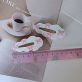 DAIIIBABYYY  -  2pc Fashion Hot Cute Heart Bow Sweetly Hairpin Hair Side Clips for Women Girls Child Gift Hair Accessories Headwear Ornament