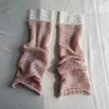 Daiiibabyyy  Girl Lace Lace Mesh Breathable Calf Socks Sweet Korean Ins Style Spring Leg Covers Japanese Jk Lolita Cute Skirt Pile Socks
