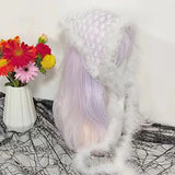 Daiiibabyyy  Jeans Pants Decor Super Soft Punk Fur Belt Y2K Warm Soft Belt Fluffy Waist Chain Street Dance Accessory