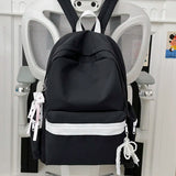 Daiiibabyyy  Women Students High-capacity Casual Backpack Y2k Aesthetic Sweet Kawaii Backpacks Fashion Trendy Korean Schoolbags Streetwear
