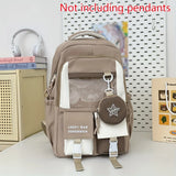 Daiiibabyyy  College Backpack for Junior High School and High School Students, Versatile Large Capacity Backpack, Computer Backpack