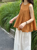 DAIIIBABYYY  -  Summer New Top Design Feels Small, Loose, Slim, and Fairy Sleeveless Doll Shirt