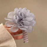 Daiiibabyyy  1 Pcs Ladies' Hair Loops Elegant Fashionable Flowers Simple Gentle Versatile Hair Ropes Sweet High-quality Hair Accessories Girl