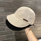 DAIIIBABYYY  -  Women's Foldable Sunhat Summer Outdoor Beach Fisherman Hat Sunscreen UV Protection Cap Adjustable Cotton Wide Brim Bucket Caps