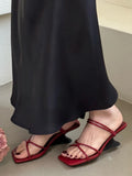 DAIIIBABYYY  -  Luxury Designer Lady New Shoes Summer Silvery Female Sandals Fashion Open Toe Thick Heel Outdoor Dress Sandal Women's Shoes