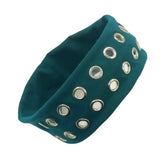 DAIIIBABYYY  -  Punk Fashion Hollowed Out Eyelets wide Headband Metal Rock Elastic Headband Rock Steampunk Headbands for Women Hair Accessories