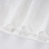 Daiiibabyyy  Sweet Prairie Chic Solid Lace Patchwork V Neck Short Sleeve All Match Women Shirt