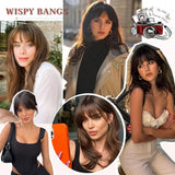 DAIIIBABYYY  -  Fake Invisible Synthetic Air Bangs Hair Clip-In Extension Front Head Fringes Hairpiece Air Bang Natural Hair Styling Accessories