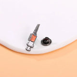 Daiiibabyyy  Cartoon Cute Brooches for Nurses Doctors Metal Cute Heart Funny Decorative Pin Hospital Theme Brooches Fashion Jewelry