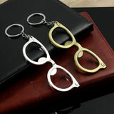 DAIIIBABYYY  -  Portable Bottle Opener Creative Metal Glasses Shape Corkscrew Keychain Keyring Ornaments Beer Opener Ring Bar Tools