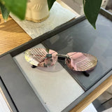 Daiiibabyyy  Trendy Stylish Sun Glasses for Women Oval Shape Anti-reflective Sunglasses Women European American Men’s Sunglasses