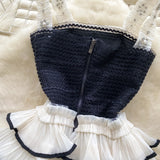 DAIIIBABYYY  -  Elegant Beading rhinestone pleated slip sweet Dress Summer Beach Vacation Vestidos Slim Women dresses