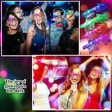 Daiiibabyyy 5-50Pcs Glow in the Dark LED Eyeglasses Neon Colors Blinds Lampshade Glasses Christmas Birthday Neon Party Mardi Gras Props
