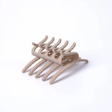 Daiiibabyyy  Vintage Square Interlocking Hair Clip for Women - Matte Plastic Claw Comb, Anti-Slip Ponytail Holder Updo Hair Accessories