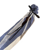 Daiiibabyyy  1 Pcs Women's Hair Scrunchies Korean Plaid Ribbon Simple Versatile Ballet Style Sweet Hair Ties Retro Harajuku Hair Accessories