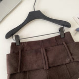Daiiibabyyy  Sexy Retro American Sle Low Waist Belted Corduroy orts Women's Autumn Winter Casual Pants Wide Leg Button Detail
