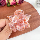Daiiibabyyy  Three Dimensional Clip High-Grade Flower Acetate Hairpin Girly Exquisite Shark Clip