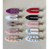 Daiiibabyyy  Fashion Acrylic Hair Pins for Women Girls Rhinestone Snap Hair Clips Decorative Hairpins Cute Y2K Barrette Hair Accessories