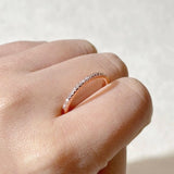Daiiibabyyy  Tiny Delicate Micro Pave Zircon Rings For Women Trendy Chic Crystal Daily Dating Women's Stackable Ring Fashion Jewelry R133