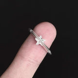 Daiiibabyyy  New Frosted Zircon Ring Neutral Star Adjustable Open Ring Unique Sweet Cool Style Wedding Party Jewelry Accessories Gifts