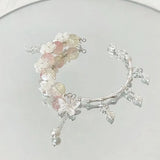 Daiiibabyyy  New Sakura Butterfly Glass Bracelet Women New Chinese Style Versatile Super Fairy Bracelet Niche Design