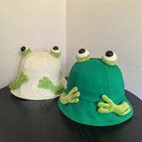 Daiiibabyyy  Cute Cartoon Panama Bucket Hats Fisherman Hat Summer Sun Hats For Women  Spring Summer Fishing Cap