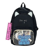 Daiiibabyyy  Cute Hit Color Cat Embroidery Ita Mochila High Capacity Mochilas Student Backpack School Bag Transparent Bags for Woman