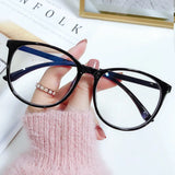 DAIIIBABYYY  -  New Transparent Computer Glasses Frame Women Men Anti Blue Light Round Eyewear Blocking Glasses Optical Spectacle Eyeglass