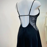 Daiiibabyyy  Beauty Back Nightgowns Women Sleepwear Sexy Lingerie V-neck Suspender Nightdress Female Slim Waist Thin with Chest Pad Nighties