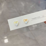 DAIIIBABYYY  -  Fashion Sweet Macaron Candy Colorful Heart Stud Earrings Women Y2K Korean Fashion Girls Party Earring Jewelry Wholesale